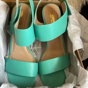 Teal Fashion Sandals New!